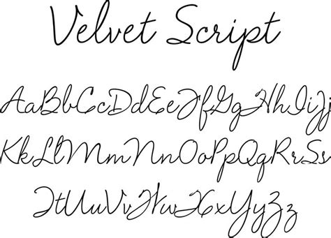 Velvet Script Font by Typadelic Font Bros Cute cursive font, Hand