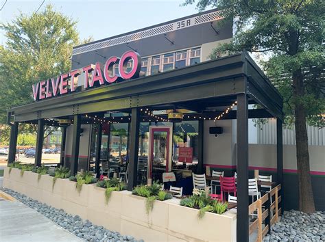 Velvet taco atlanta. Velvet Taco, Grapevine. 128 likes · 4 talking about this. Velvet Taco is set out to elevate the taco through globally inspired recipes and the freshest ingredients. We provide a broad sampling of... 