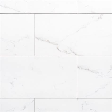 Sienna Bianca Porcelain Tile. $2.79 /sqft Size: 24 x 48. Add Sample. Festival. Festival Glossy White Herringbone Porcelain Mosaic. $3.99 / piece Size: 12 x 12. Add Sample. Floor & Decor has a large selection of porcelain tile flooring including black matte tile. Discover numerous styles and finishes! . 