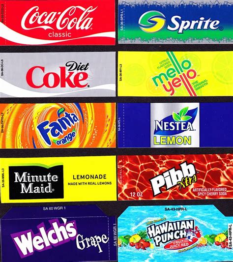 Vending Machine Labels Printable