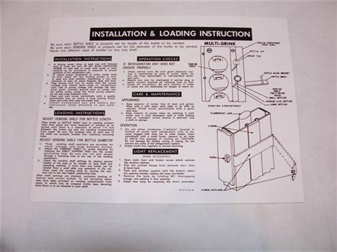 Vendorlator vf56.  Bottle Loading Instructions for Vendo Square tops.  It i...