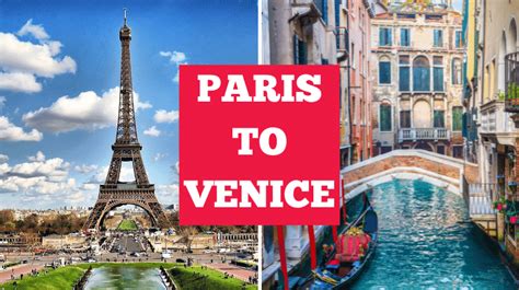Venice to paris. Begin in stunning Paris (the City of Lights, with museums, world-class shopping and incomparable cuisine) then fly to Venice (set on gorgeous canals, intimate Gondola rides will guide you past sumptuous palaces and under sculpted bridges). This is a flexible vacation package. Select your number of nights in each city, desired hotel and activities. 