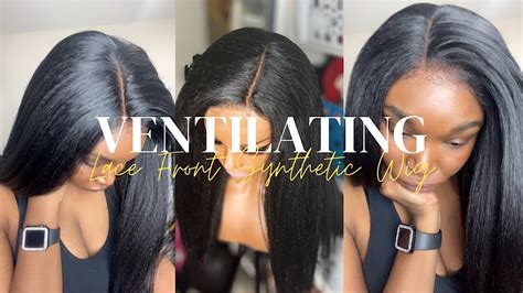 Ventilating a White Synthetic Wig - YouTube