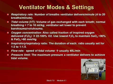 Ventilator Modes Chart Ventilator Modes Volume Modes Mode Description