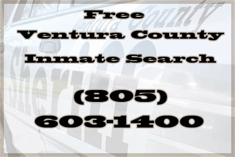 Ventura county inmate locator. Things To Know About Ventura county inmate locator. 