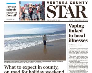 Ventura star news. Ventura County Star. 0:00. 0:44. Heavy rain fell on Ventura County Sunday into Monday morning, but the region weathered the worst of the deluge without major incident, authorities said. The ... 