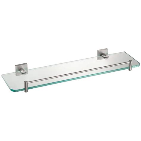 Ventus 20 in. Bathroom Shelf in Brushed Nickel - The Home Depot