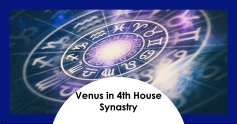 Venus in 4th house synastry. The romantic attraction between the two partners in a Venus in 8th house synastry relationship is strong and immediate. Sexually, these two are imminently compatible. Because the 8th house aspect indicates mystery and the unknown, the Venus in 8th house pairing are likely to experiment and explore their sexual desires and barriers together. 