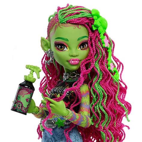 Venus mcflytrap g3. Venus McFlytrap is a 2016-introduced and all-around character. She is a plant monster and a student at Monster High. She is part of a band with Silvi Timberwolf and several others. Venus is voiced in English by Cassandra Lee. Venus's personality is that of a classic eco-punk. She loves her fashion and music loud and bold, but is a softie in every other regard, especially when plants are ... 