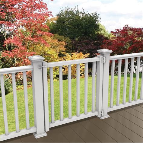 Veranda gate kit. The top-selling product within Veranda Deck Railing Systems is the Veranda Traditional 8 ft. x 36 in. (Actual Size: 92 x 33 1/4" in.) White PolyComposite Rail Kit without Brackets. What are some popular features for Veranda Deck Railing Systems? Some popular features for Veranda Deck Railing Systems are water resistant and uv protected. 