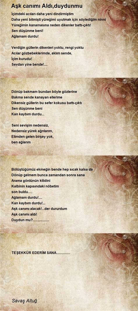 Verdik Duydunmu Şiiri Enver Şahin . 