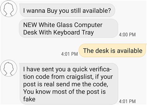 Verification code on craigslist. Scammers usually offer to buy an item you’re selling on Craigslist, OfferUp or Facebook Marketplace, ... Bottom line: Never, ever give a verification code to anyone for any reason. Two-factor ... 