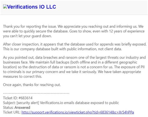 Verifications io data breach what to do.  Security researchers Verifications. io, a c...