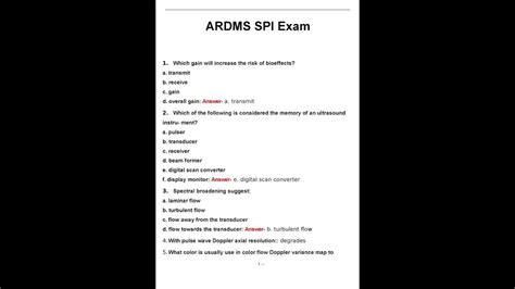 Verified SPI Answers