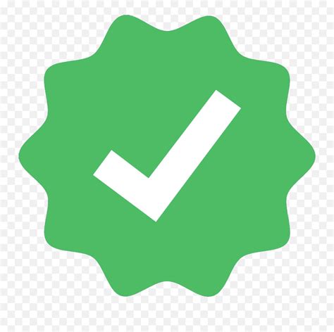 A check mark that displays with a white outlined appearance. Shows on most platforms with a bright green rounded rectangle or circle surrounding it. Android previously displayed this as an outlined blue check mark / blue tick. This emoji is not supported in Twitter / X names, possibly in an attempt to minimize confusion with a verified checkmark.. 
