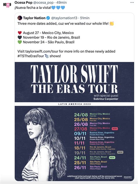 Swifties Can't Believe Taylor Might Be Ending "The Eras Tour" In THIS Canadian City – Here Are All The Best Reactions From Her Canadian Fans. Step 1) Register for Verified Fan Presale on .... 