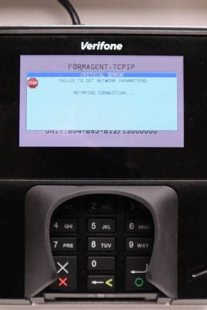 Verifone mx915 chip reader not working.  Most connection problems are due to either ...
