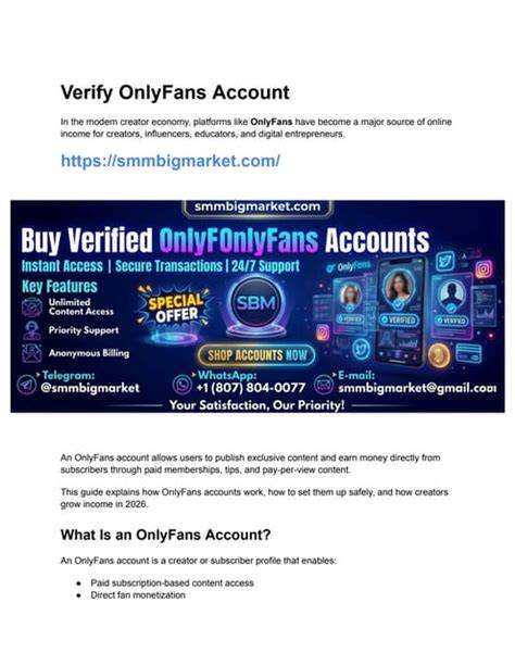 Verifying Onlyfans Account Onlyfans
