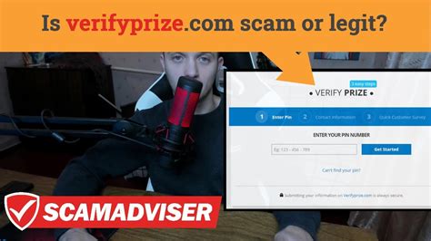 verifyprize.com Review. Today, the Scam Detector's validator finds verifyprize.com having a medium risk authoritative rank of 52.00. It means that the website is Questionable. Minimal Doubts. Controversial. Our VLDTR algorithm gave the 52.00 rank according to the work of 53 factors that are relevant to verifyprize.com 's industry.. 