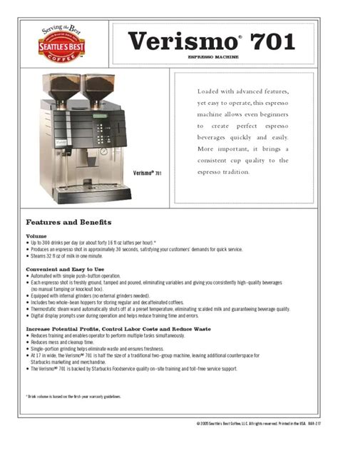 Verismo 701 espresso machine service manual. - Pensa, medita e ri um pouco.