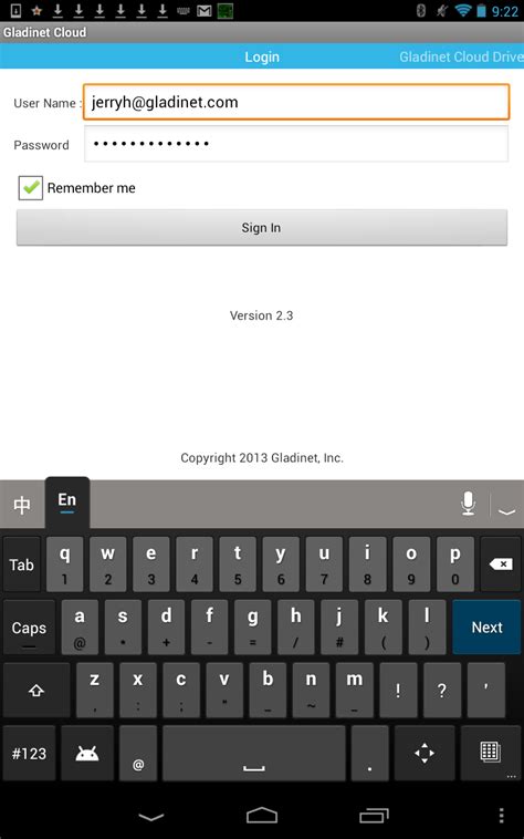 Verizon Cloud Android Access