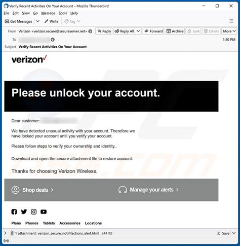 Verizon Email Virus - Removal and recovery steps (updated)