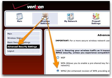 Verizon Router Security Key