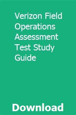 Verizon field operations assessment test study guide. - Sears kenmore vacuum model 116 manual.