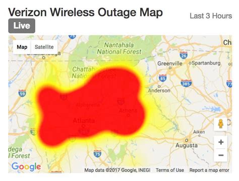Problems in the last 24 hours in City of East Point, Georgia. The chart below shows the number of Verizon Wireless reports we have received in the last 24 hours from users in City of East Point and surrounding areas. An outage is declared when the number of reports exceeds the baseline, represented by the red line.. 