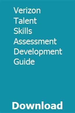Verizon talent skills assessment development guide. - Process vacuum system design and operation.