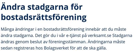 Verksamt ändra styrelse