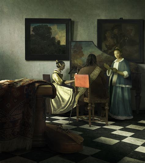  Music was a common subject of Dutch Golden Age pictures, thus, it is not surprising that the oeuvre of Dutch artist Johannes Vermeer (1632-1675) contains many depictions of instruments and choral ensembles. Such imagery is found in twelve paintings by Vermeer, a substantial number since only 35 or 36 paintings attributed to him survive. 