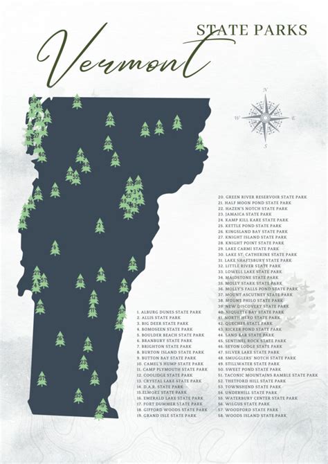 Vermont State Parks - Site Map