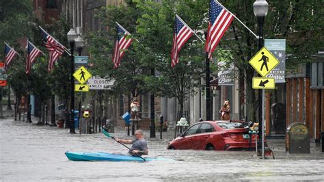 Vermont hit by 2nd day of floods as muddy water reaches the tops of parking meters in capital city