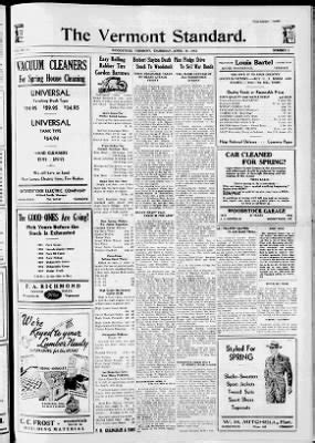 Vermont standard newspaper.  Features include 52 Places and The World Through a Lens.  Re...