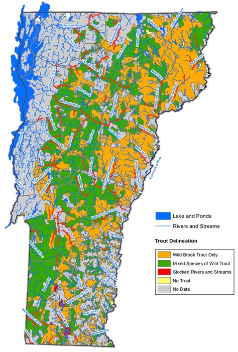 Vermont trout stocking map. Here are just five of the nearly two-dozen ponds included in Vermont Trout Hikes. While the book has GPS coordinates and more detailed maps, if you are going to … 