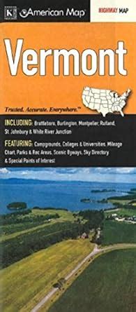 Download Vermont State Map Fold Map By American Map Company