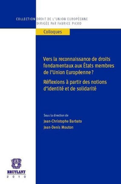 Vers la reconnaissance de droits fondamentaux aux états membres de l'union européenne. - Electrochemical data handbook for electrochemists in industry and universities.