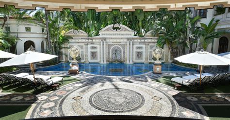 Versace mansion. The Versace mansion sold for $41.5 million at auction in an all-cash deal to the Nakash and Gindi families, who own the Hotel Victor nearby. Donald Trump lost out at $41 million. 