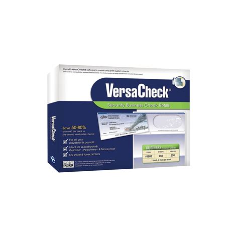 Compatibility with most computer-generated documents ensures consistent readable prints, while the two-window design allows for visibility of the mailing addresses. . Versacheck