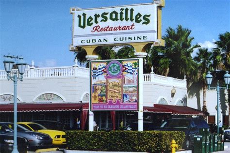 Versaille miami. Specialties: The Most Famous Cuban Restaurant in the World Established in 1971. Versailles Restaurant, The World's Most Famous Cuban Restaurant, has been serving tasty Cuban cuisine and culture to the South Florida community and tourists from around the world for four decades. Soon after it opened its doors in 1971, Versailles quickly became the gathering place and unofficial town square for ... 