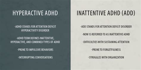 Verschil tussen ADHD en ADD