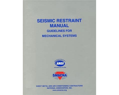 Version of smacna seismic restraint manual. - Bedienungsanleitung für 2003 mercedes benz sl 55 amg.