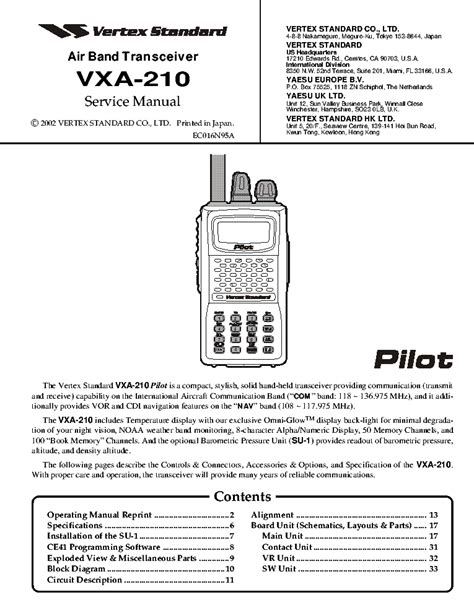 Vertex yaesu vxa 300 service repair manual. - Was macht dich so frech, also zu reden?.