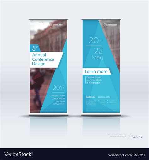 Vertical Banner Template Design Royalty Free Vector Image