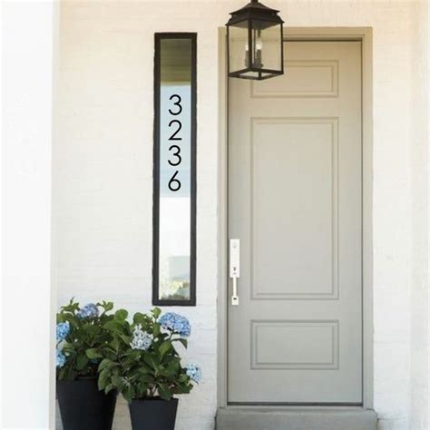 Vertical Reflective Mailbox Numbers vertical decal numbers Etsy