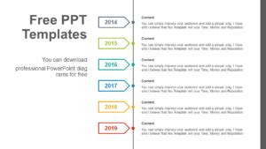 Vertical Tag Point Powerpoint Diagram For Free