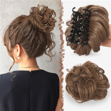 Verwandeln Sie Ihre Locken mit Haarknoten-Scrunchie-Haarverlängerungen in Sekunden