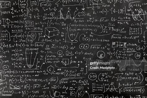Very Complicated Math Formula On Blackboard HighRes Vector Graphic