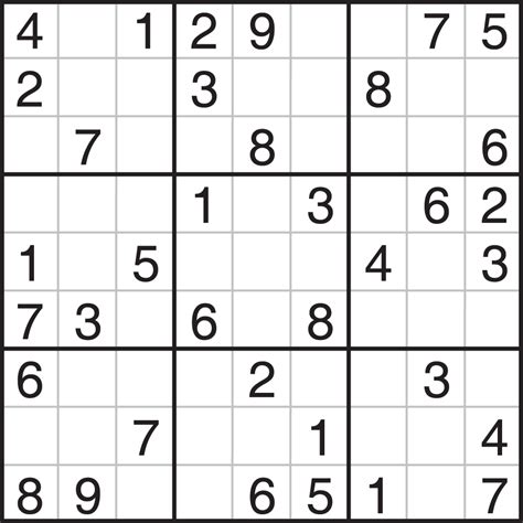 Very Easy Sudoku Printable
